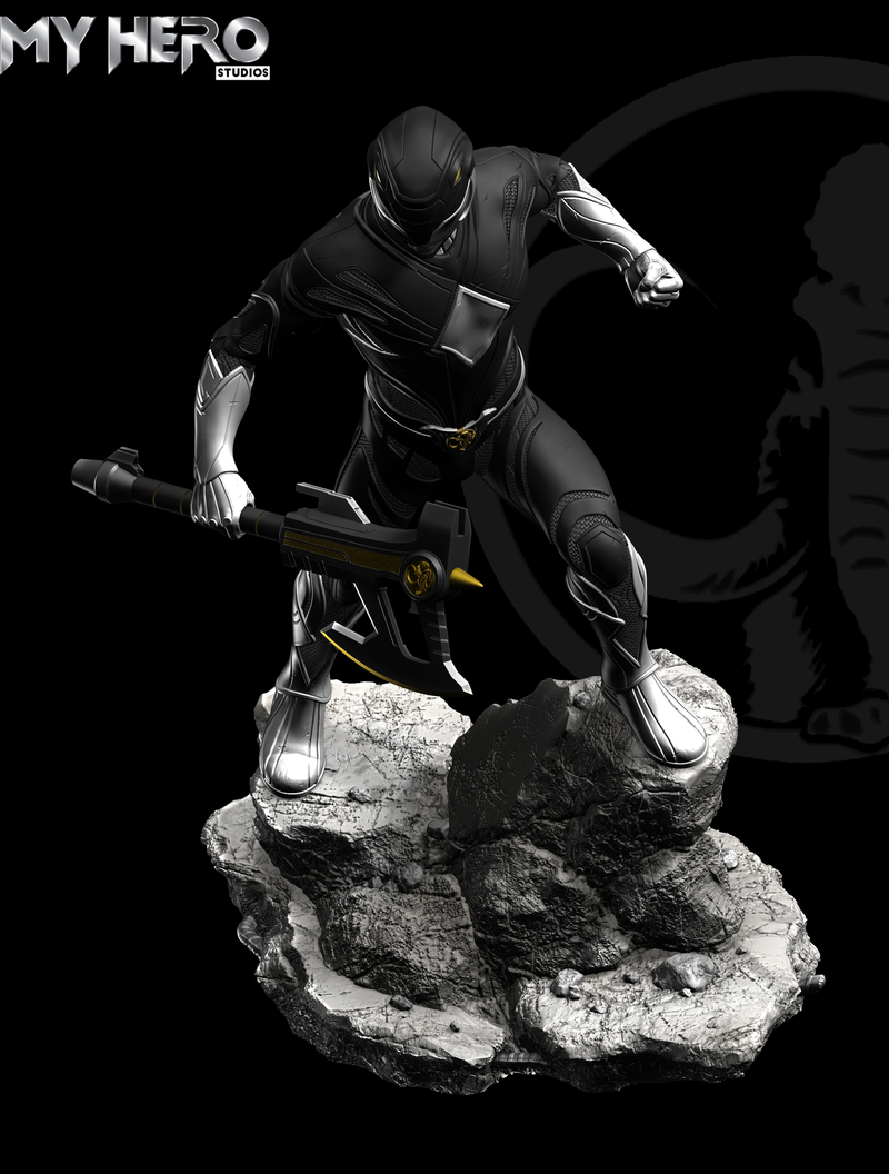 [PREORDER] My Hero Studios Black Ranger 1/4 Scale Collectible Statue