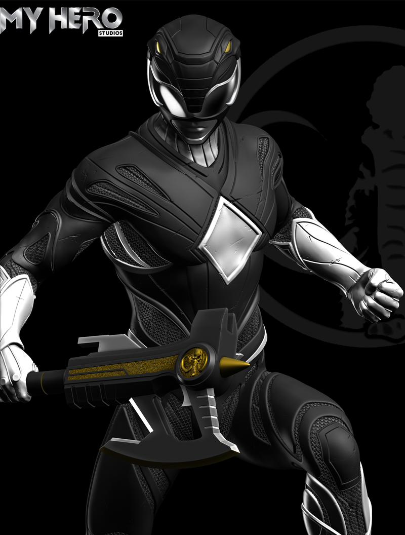 [PREORDER] My Hero Studios Black Ranger 1/4 Scale Collectible Statue