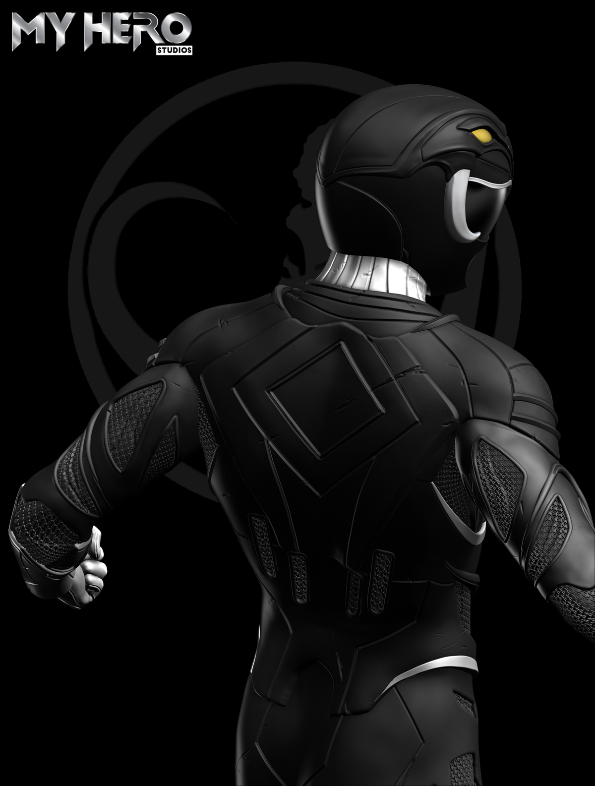 [PREORDER] My Hero Studios Black Ranger 1/4 Scale Collectible Statue