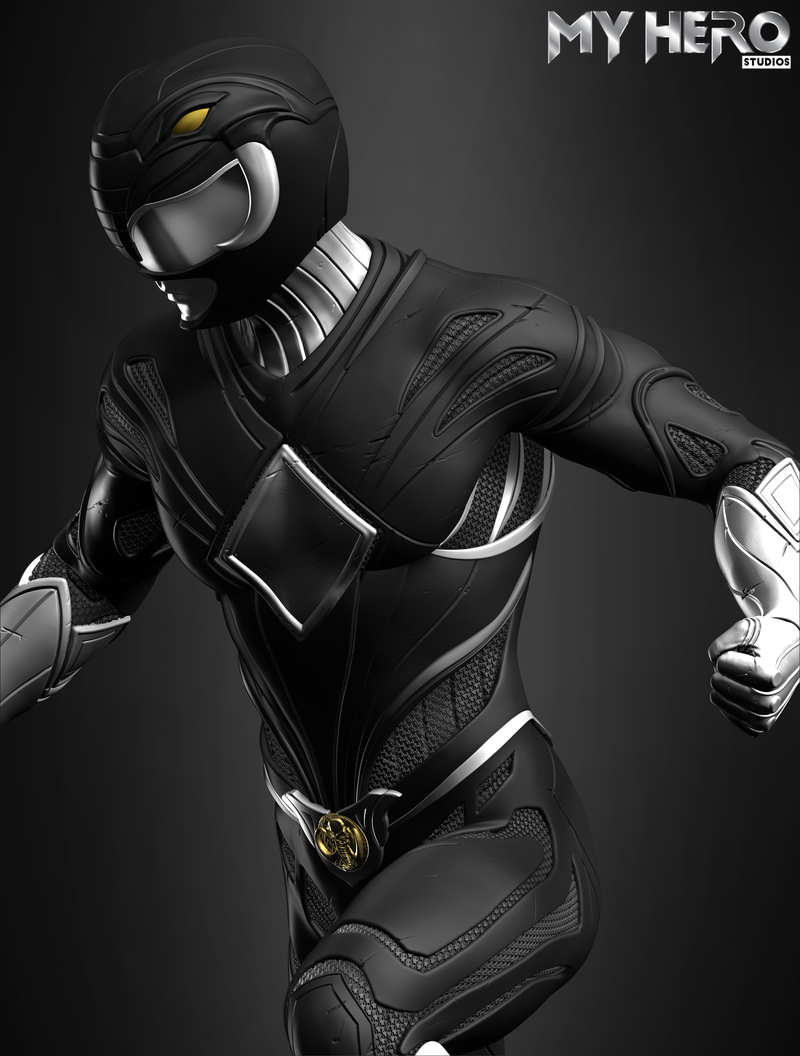 [PREORDER] My Hero Studios Black Ranger 1/4 Scale Collectible Statue