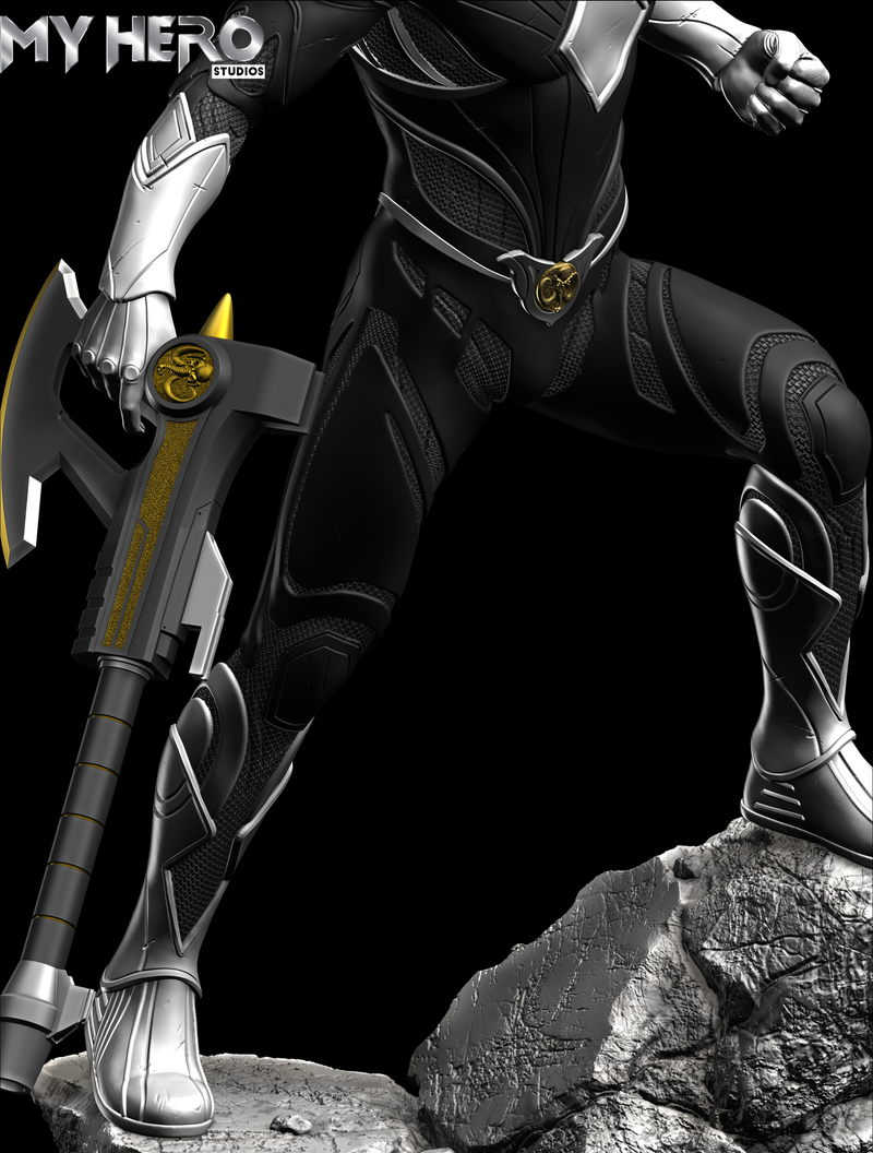 [PREORDER] My Hero Studios Black Ranger 1/4 Scale Collectible Statue