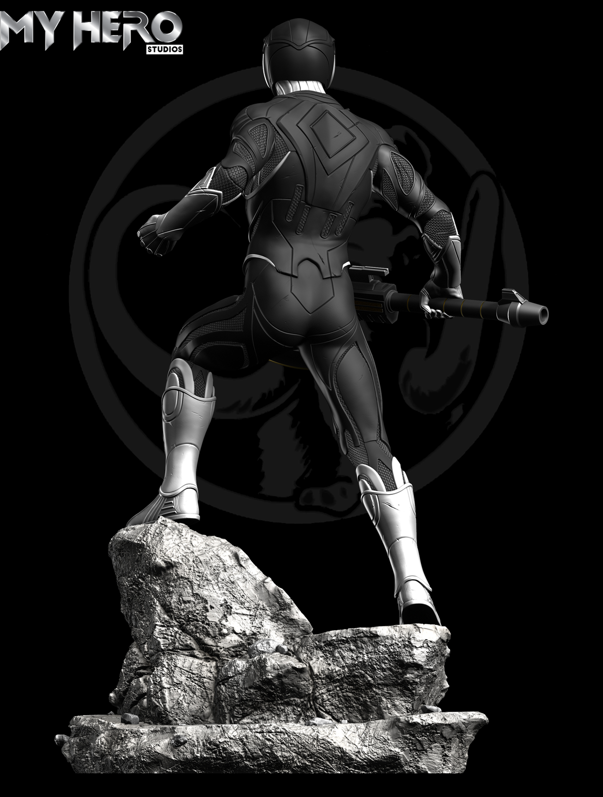[PREORDER] My Hero Studios Black Ranger 1/4 Scale Collectible Statue
