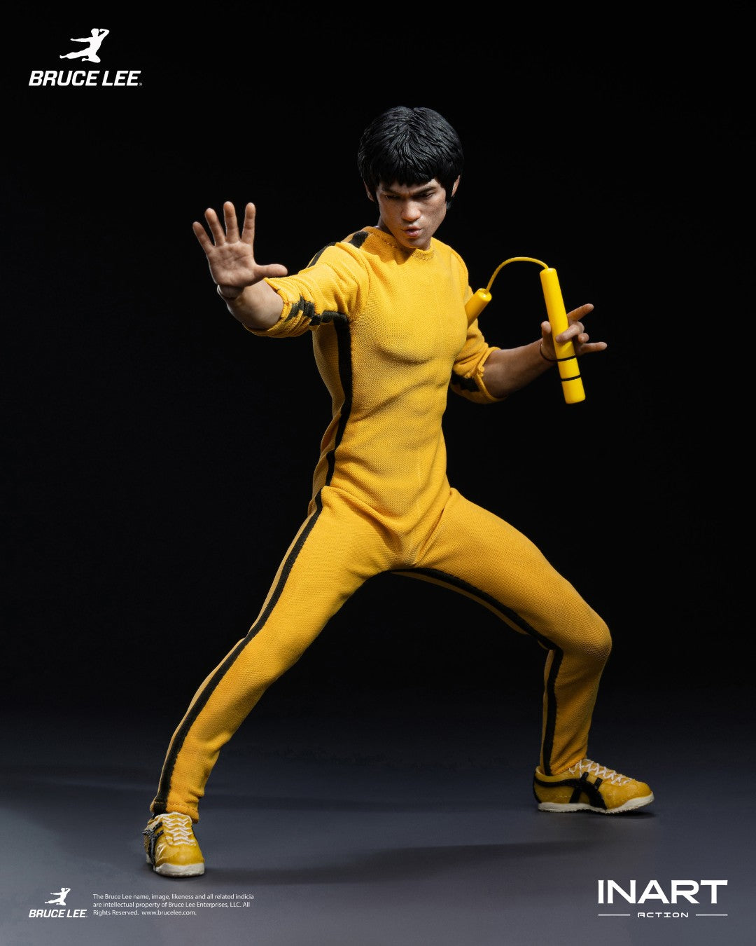 [PREORDER] INART Action Bruce Lee (Yellow Jumpsuit) 1/12 Action Figure