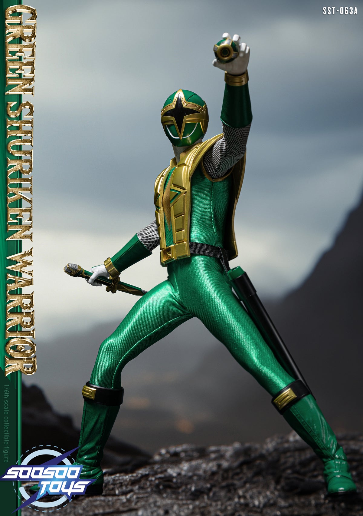 [PREORDER] SST063A Green Shuriken Warrior 1/6 Scale Action Figure