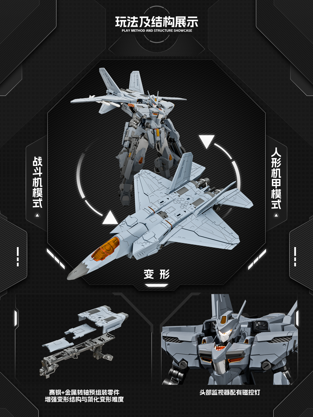 [PREORDER] Sunday Hobby J-35 Transformable Model Kit (Standard Ver)