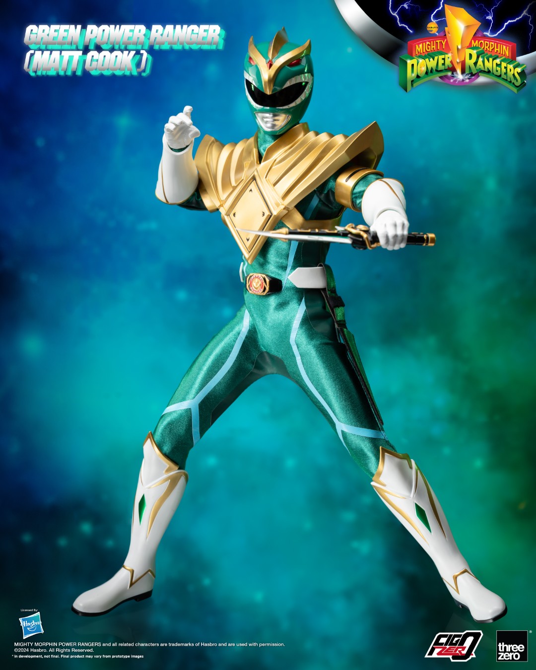 [PREORDER] FigZero Green Ranger (Matt Cook) Chaos Energy Version - Mighty Morphin Power Rangers