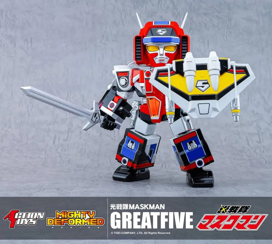 [PREORDER] Action Toys Mighty Deformed Great Five - Maskman