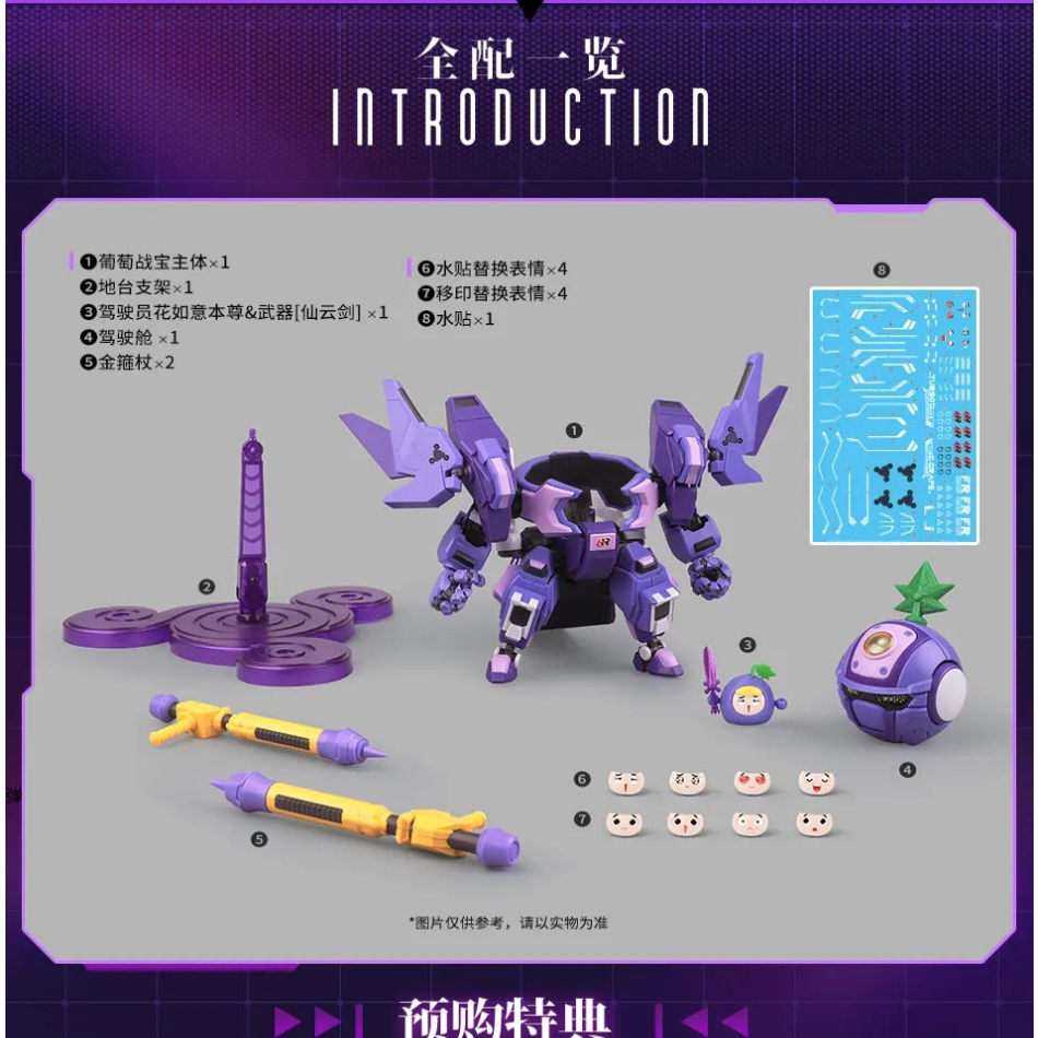 [PREORDER] Fruity Robo FR-06 Grape Battle Robo Model Kit