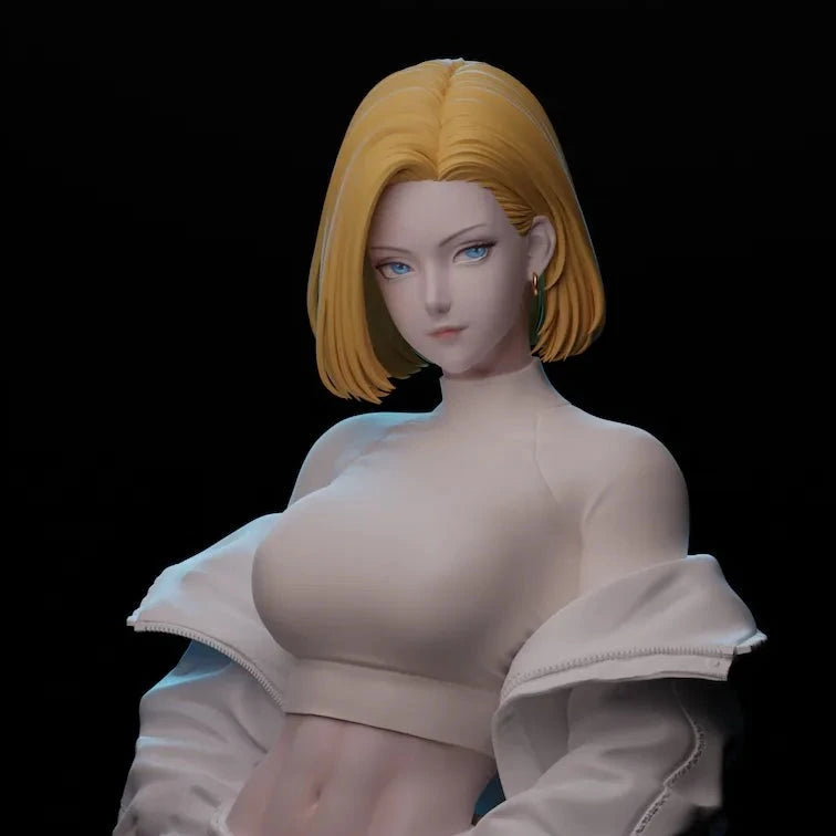 White Rabbit Candy Android 18 Resin Statue