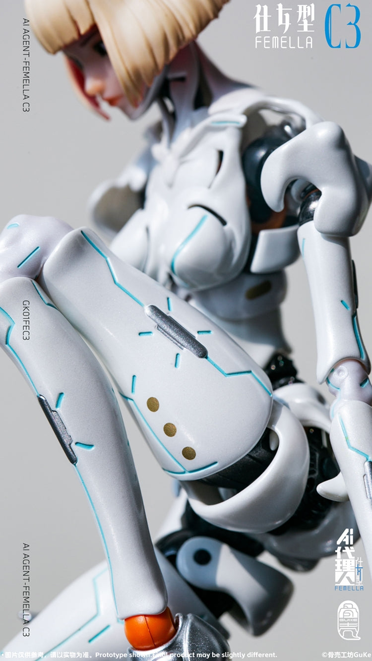 [PREORDER] GUKE Agent-Femella C3 1/2 Action Figure - Solid Color Ver