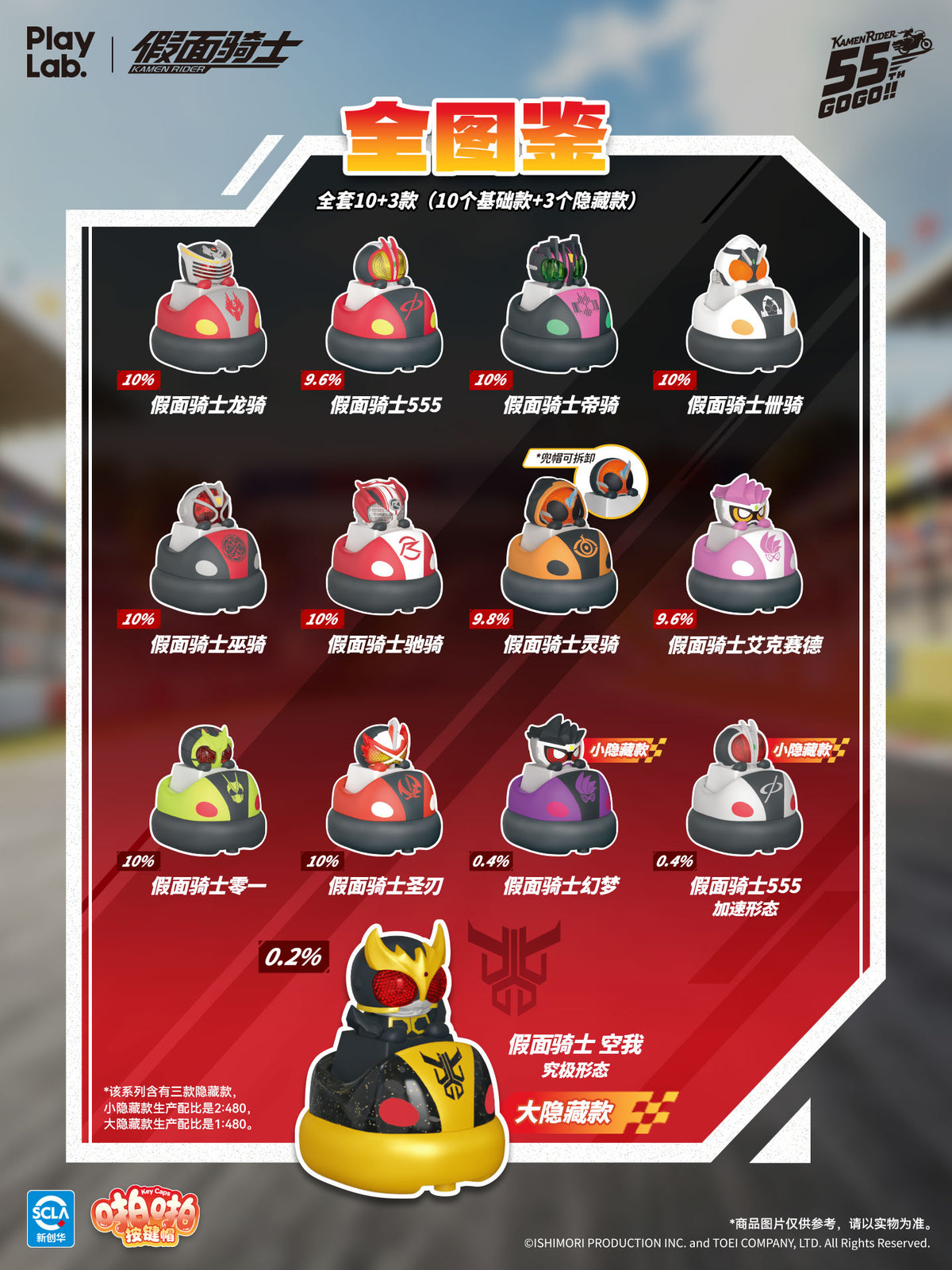 [PREORDER] Kamen Rider TapTap Key Caps Series Vol 2