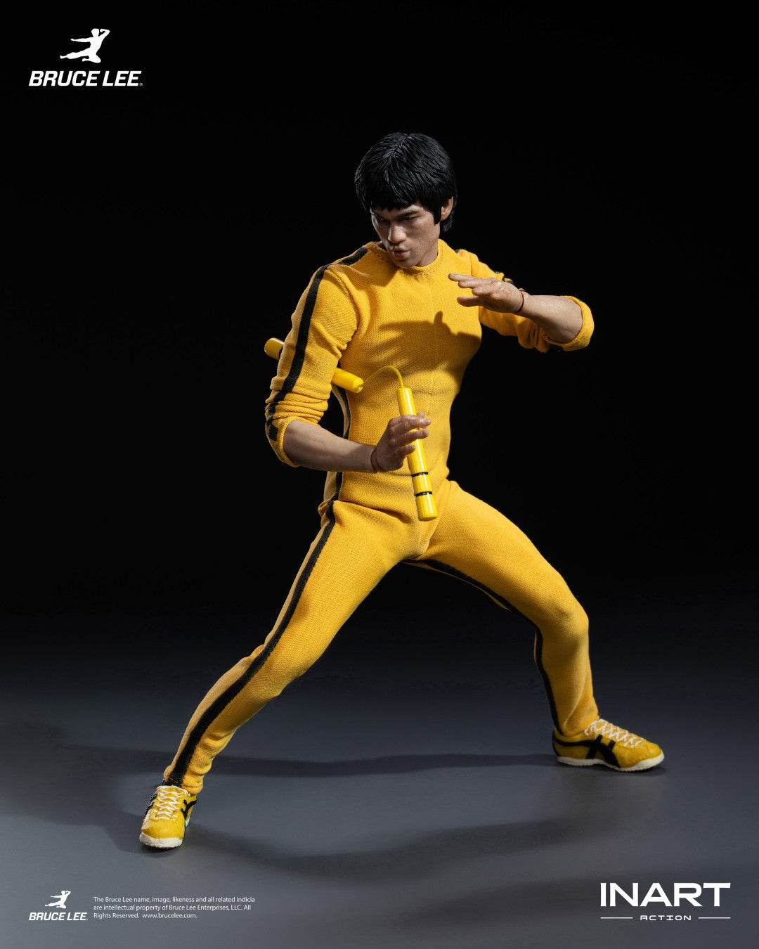 [PREORDER] INART Action Bruce Lee (Yellow Jumpsuit) 1/12 Action Figure