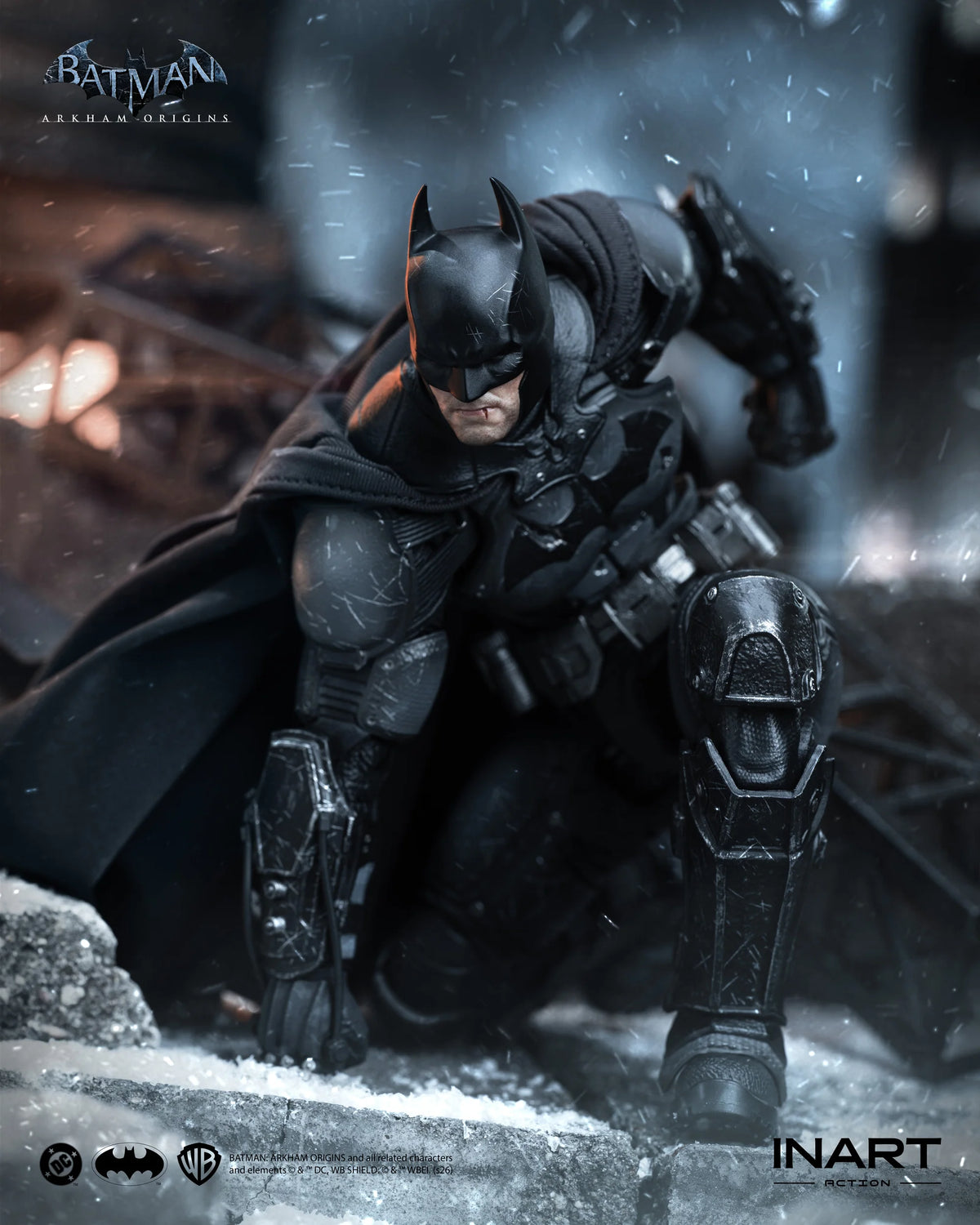 [PREORDER] INART Action Batman: Arkham Origins (Battle Damaged Version)