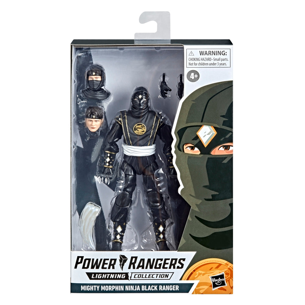 Power Rangers Lightning Collection Remastered Mighty Morphin Black Ranger | Action Figure 15 Cm | Giocattolo Ufficiale Hasbro