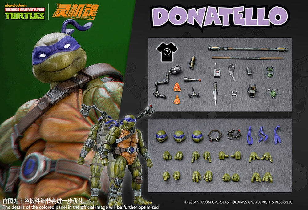 LINGJIHUN Ninja Turtles Series Donatello Action Figure