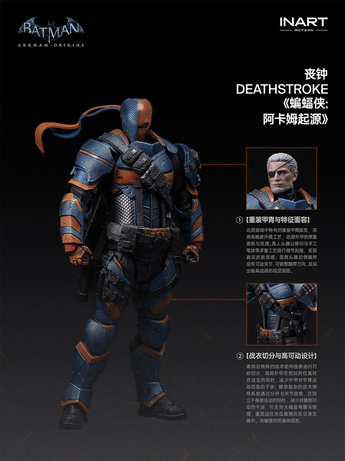[PREORDER] INART Action Deathstroke 1/12 Action Figure - Batman: Arkham Origins