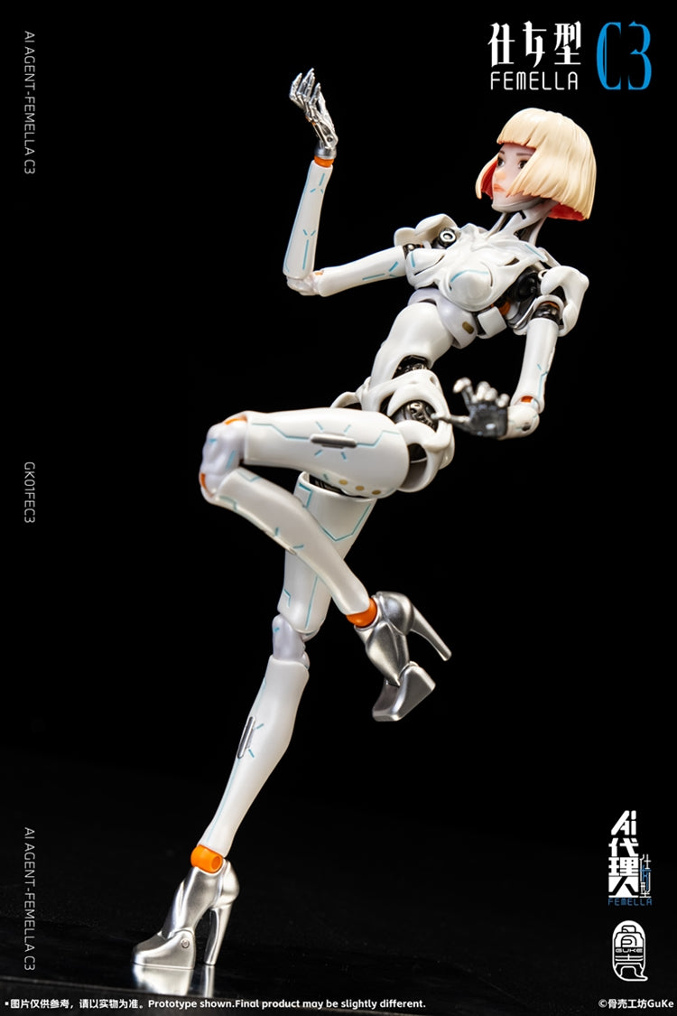 [PREORDER] GUKE Agent-Femella C3 1/2 Action Figure - Solid Color Ver