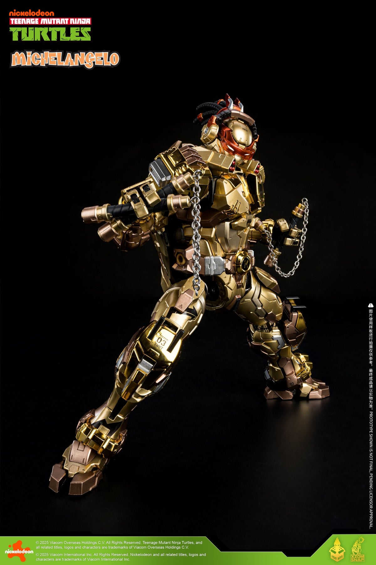 Heatboys TMNT HB0092 Michelangelo Mecha - Golden Ver