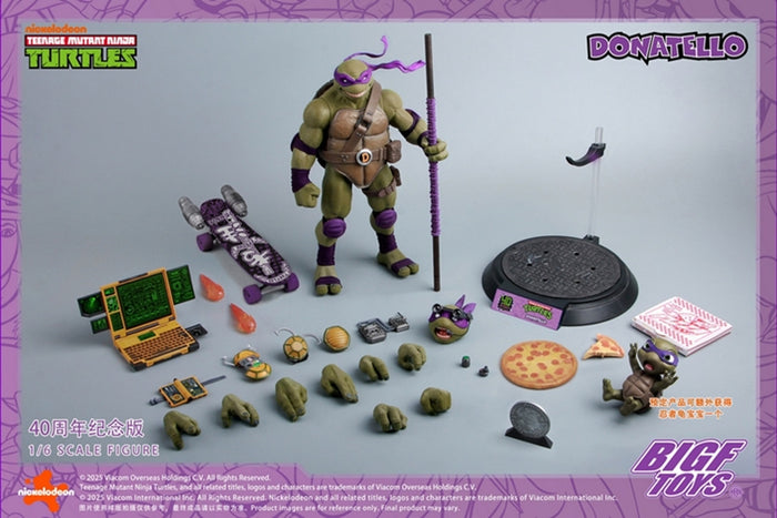 BIGF Toys Donatello 40th Anniversary 1/6 Scale Figure