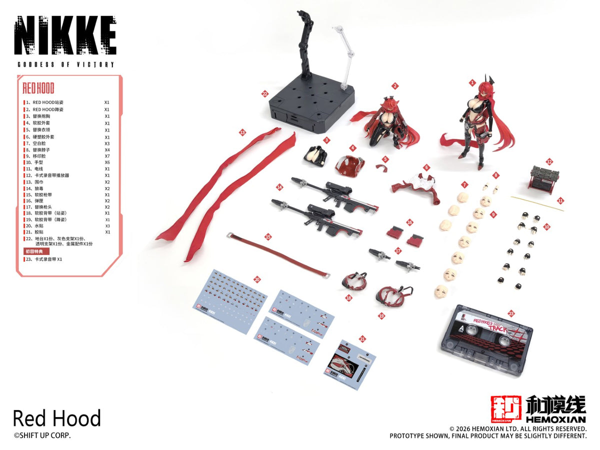 [PREORDER] Hemoxian NIKKE Goddess of Victory - Red Hood 1/12 Model Kit