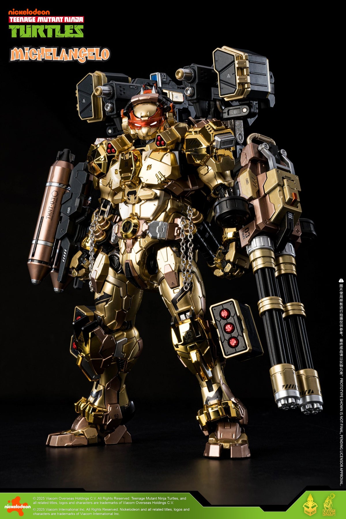 Heatboys TMNT HB0092 Michelangelo Mecha - Golden Ver
