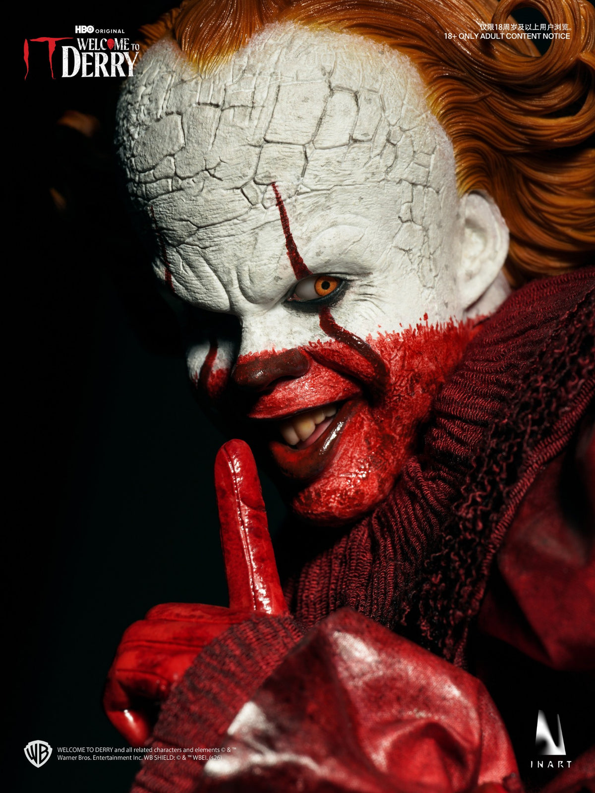 [PREORDER] INART Pennywise (Bloody Version) 1/6 Collectible Figure - IT: Welcome to Derry
