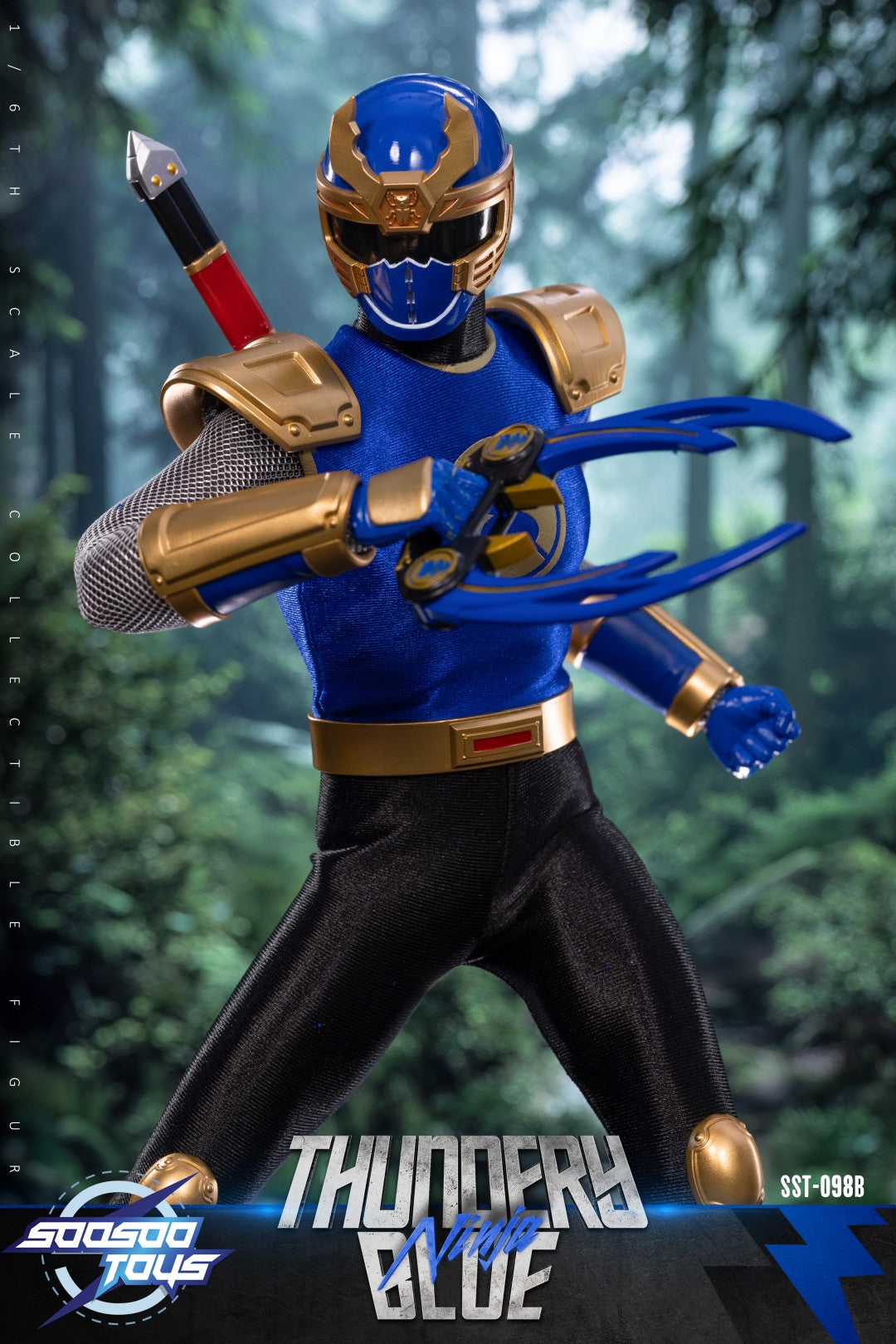 [PREORDER] Soosootoys SST098 Thundery Red & Blue Ninja 1/6 Action Figure Set