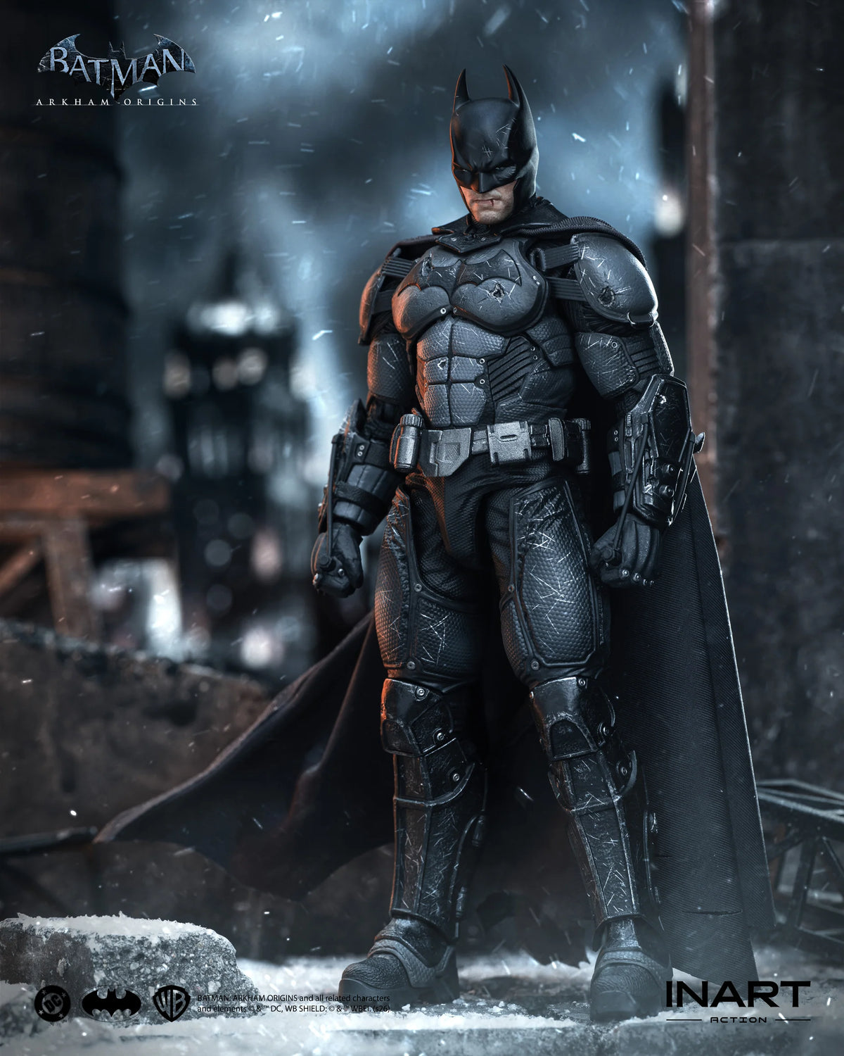 [PREORDER] INART Action Batman: Arkham Origins (Battle Damaged Version)