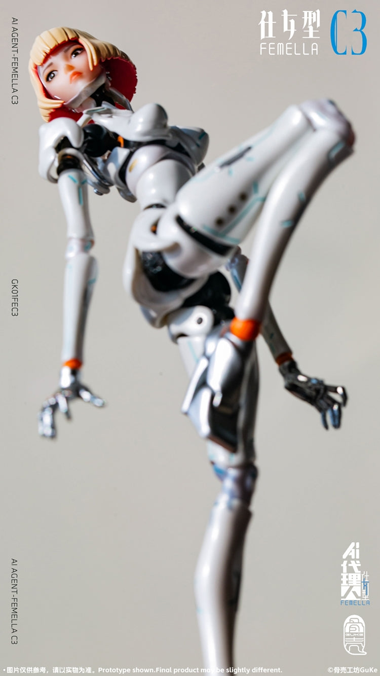 [PREORDER] GUKE Agent-Femella C3 1/2 Action Figure - Solid Color Ver