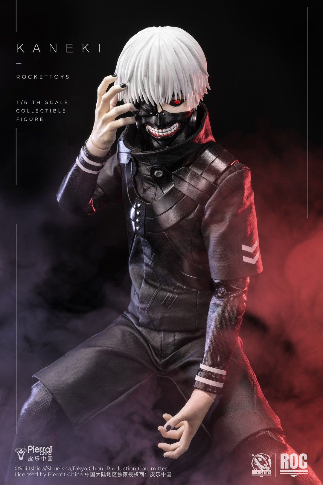 [PREORDER] ROCKET TOYS Ken Kaneki Battle Suit Ver - Tokyo Ghoul 1/6 Scale Action Figure