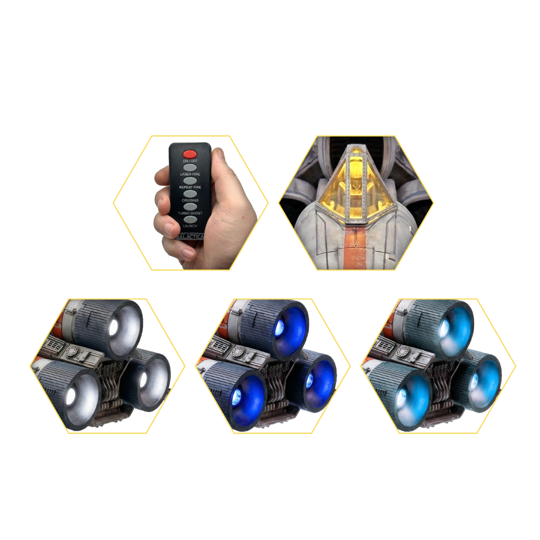 [PREORDER] Colonial Viper MkI Electronic Vehicle & Pilot Set - Battlestar Galactica