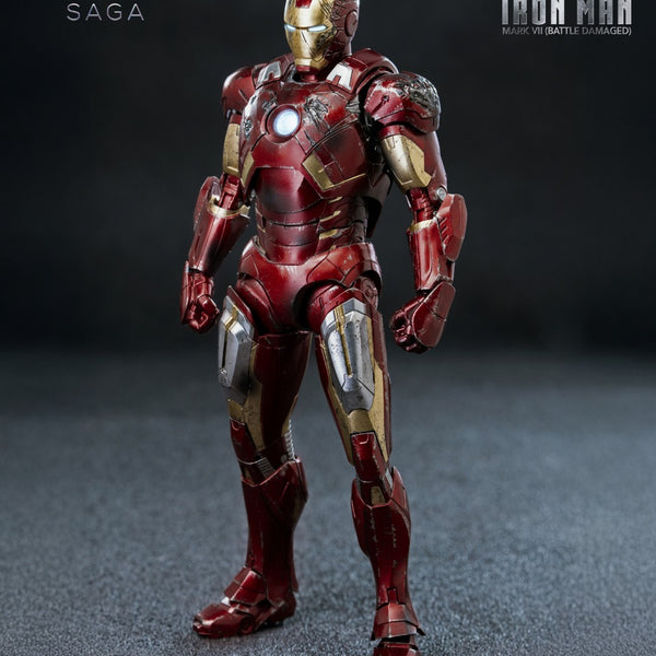 DLX Iron Man Mark 7 (Battle Damaged) - The Infinity Saga