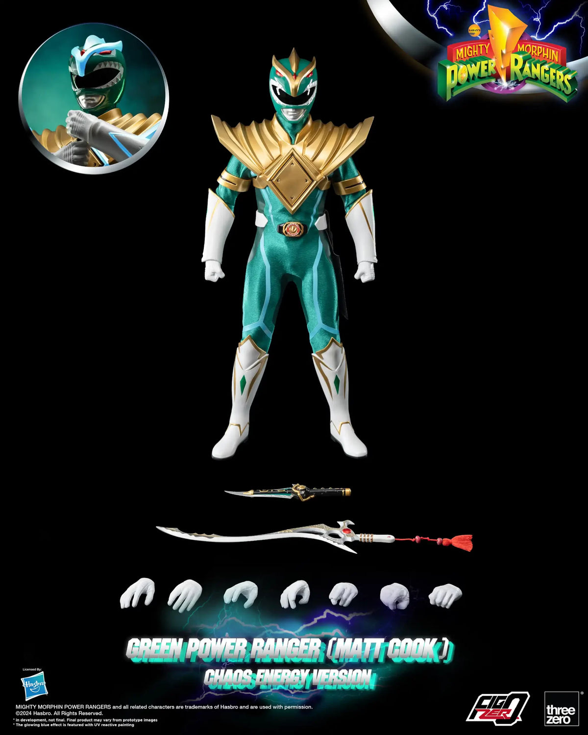 Green Power Rangers Energem FigZero Power Rangers Green Ranger Chaos Energy Version
