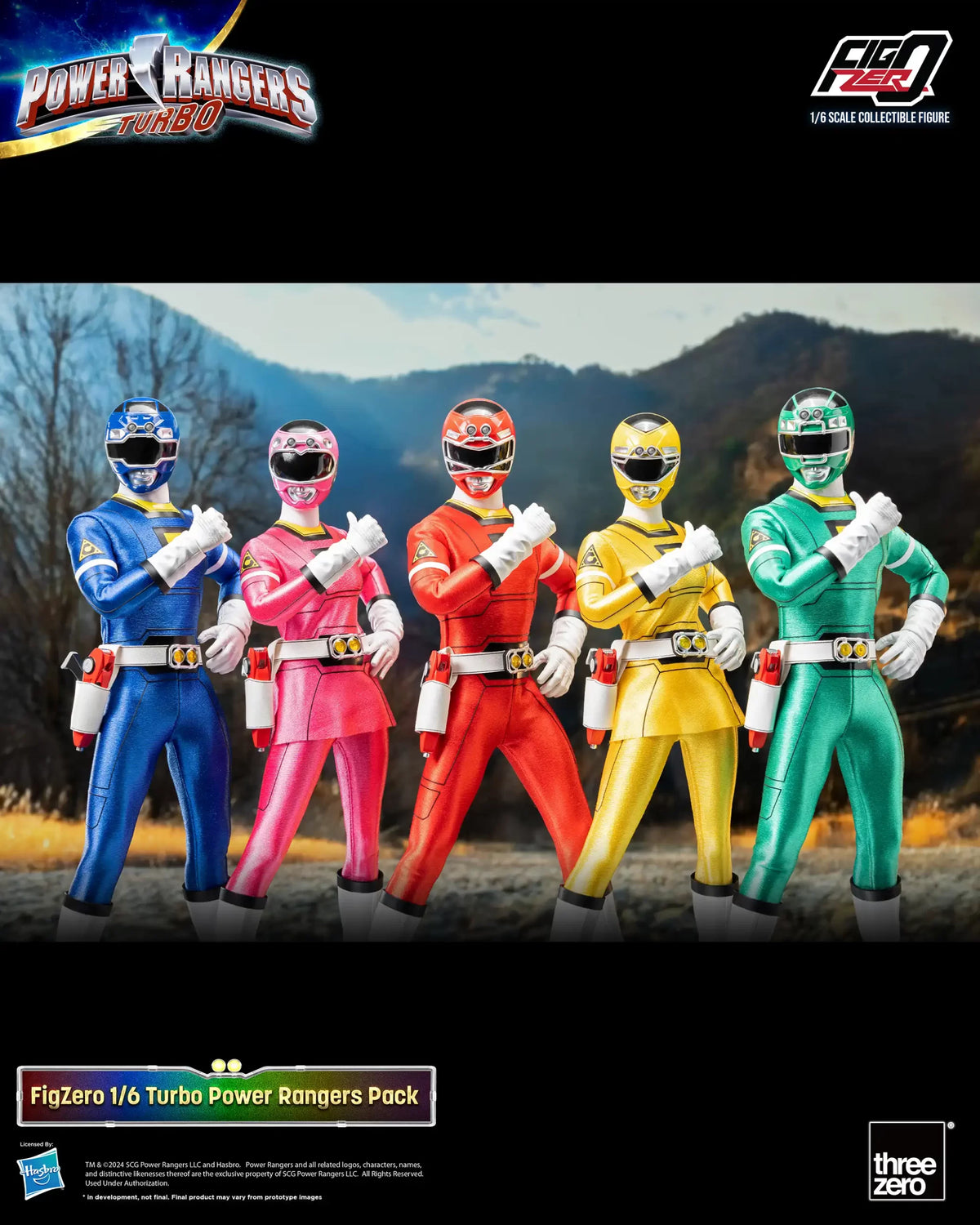 Power Rangers Figzero FigZero Power Rangers Turbo 1/6 Scale Figure Team Pack