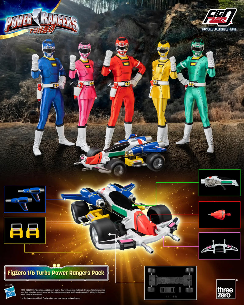 [PREORDER] FigZero Power Rangers Turbo 1/6 Scale Figure Team Pack