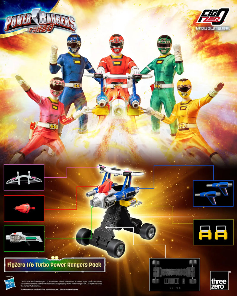Power Rangers Figzero FigZero Power Rangers Turbo 1/6 Scale Figure Team Pack