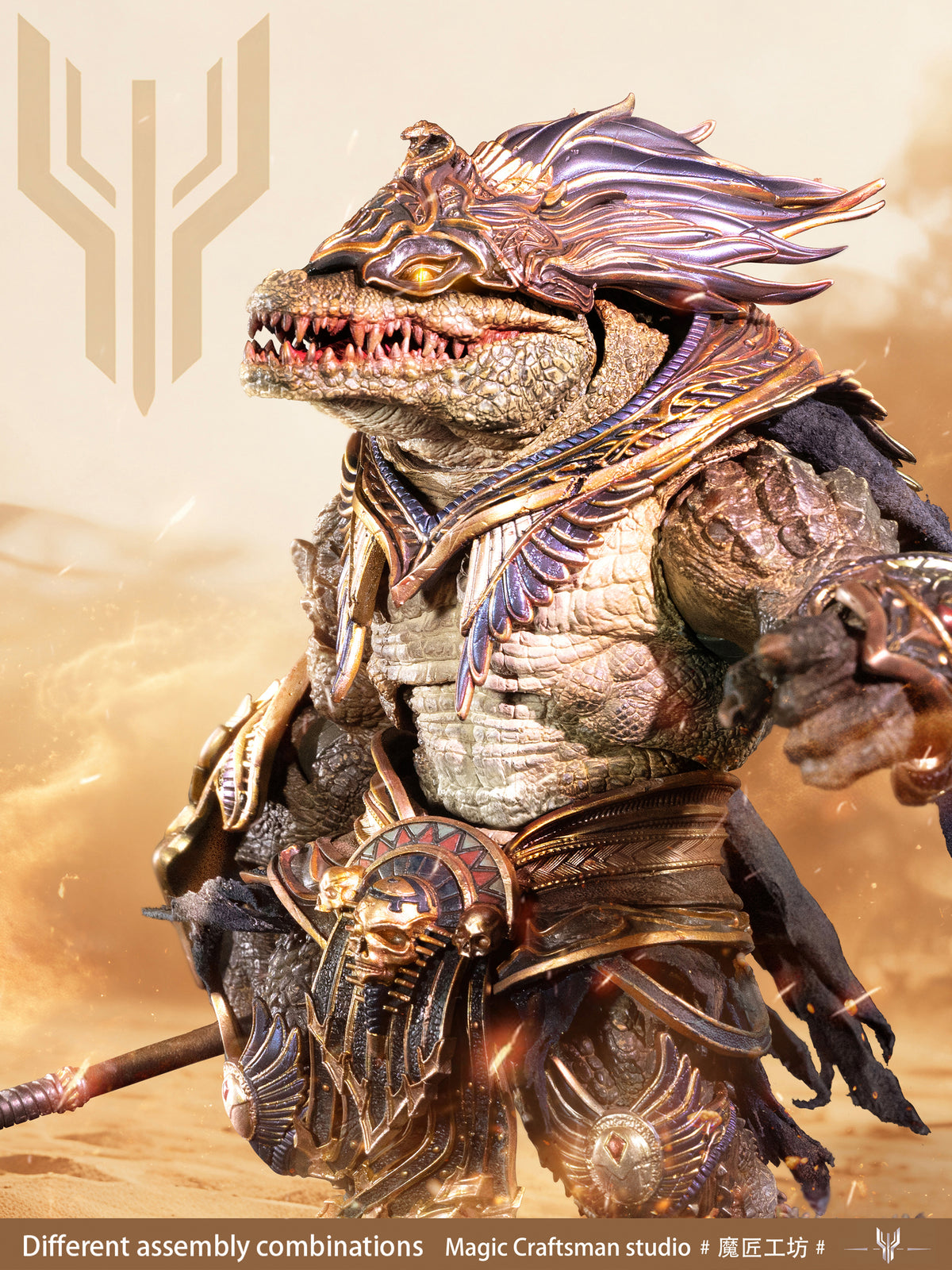 Sobek (Desert Colossus Crocodile) - Temple of Chaos Egypt 1/12 Action Figure