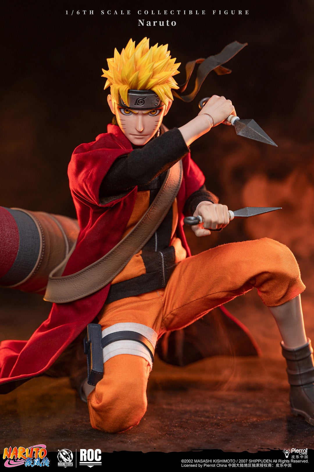 [PREORDER] ROCKET TOYS Naruto Uzumaki Sage Mode Ver 1/6 Scale Action Figure
