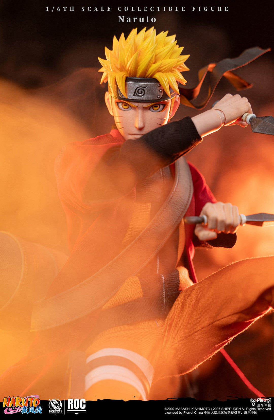 [PREORDER] ROCKET TOYS Naruto Uzumaki Sage Mode Ver 1/6 Scale Action Figure