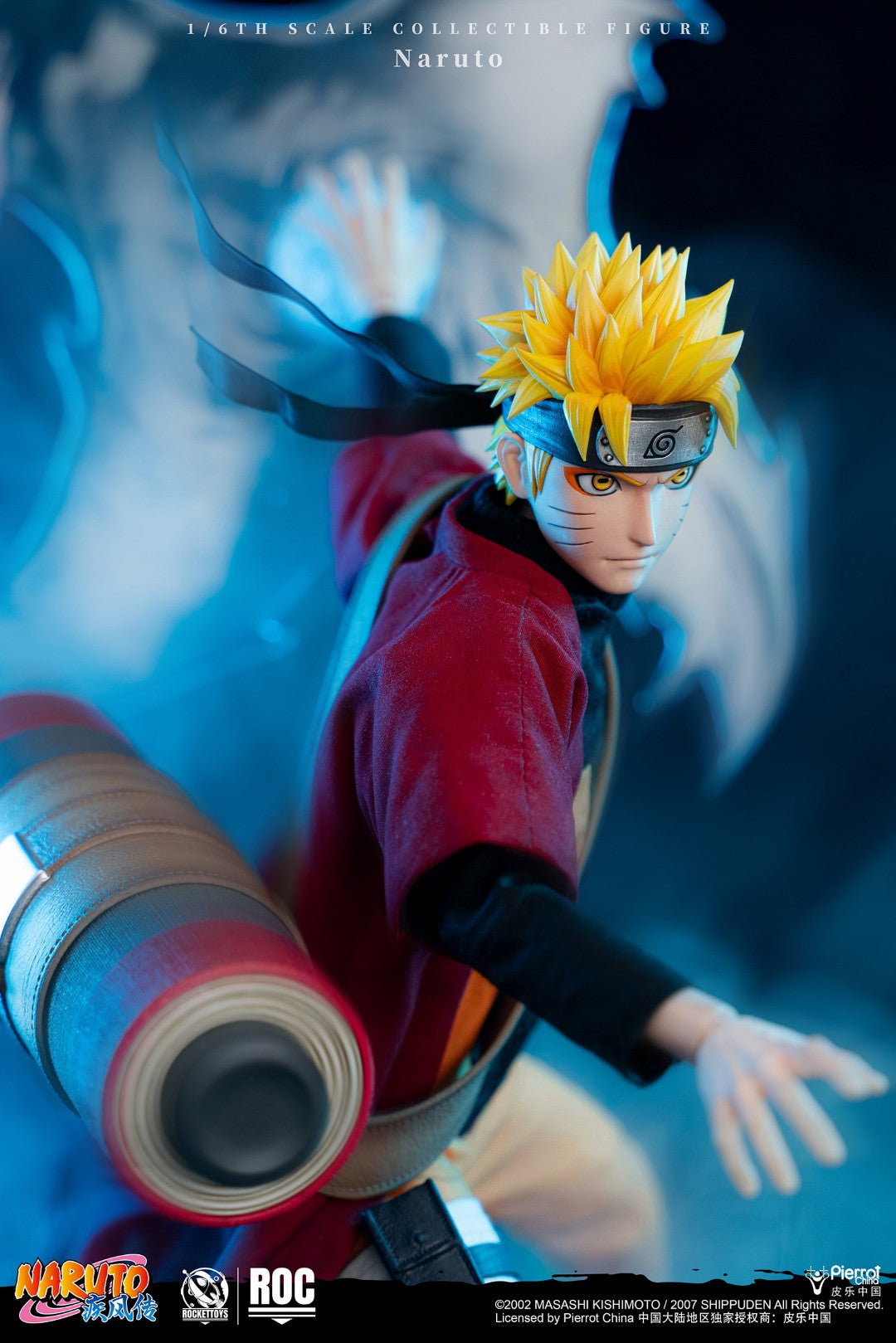 [PREORDER] ROCKET TOYS Naruto Uzumaki Sage Mode Ver 1/6 Scale Action Figure