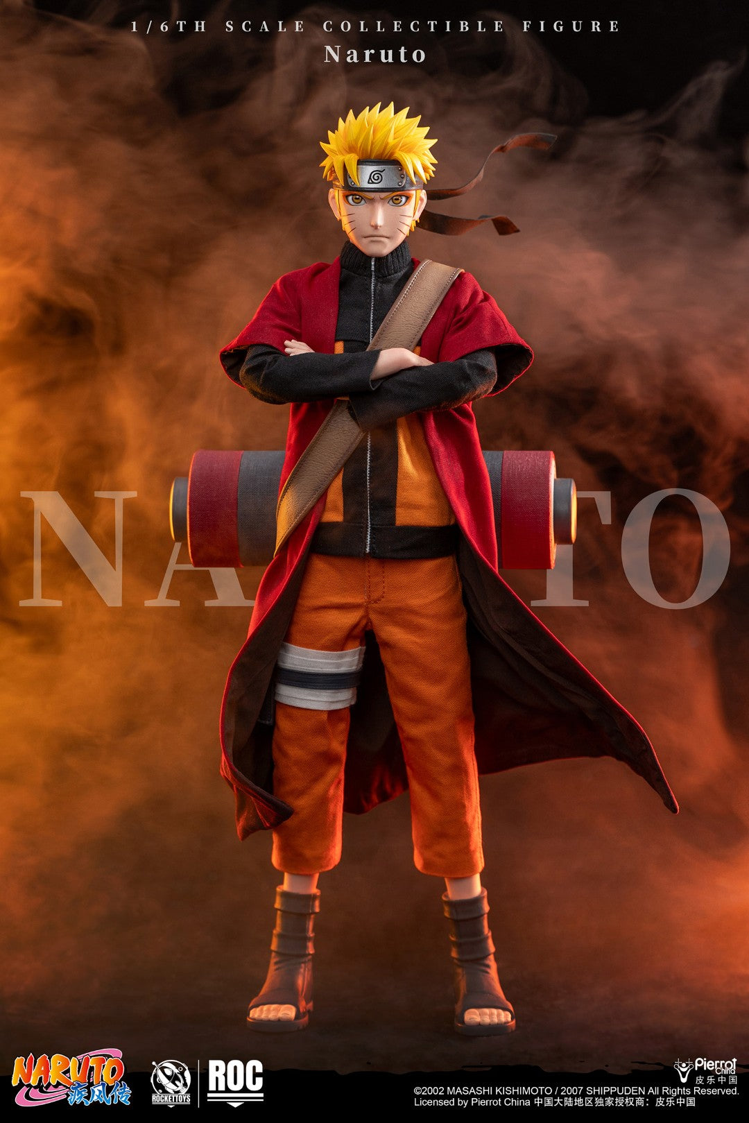 [PREORDER] ROCKET TOYS Naruto Uzumaki Sage Mode Ver 1/6 Scale Action Figure