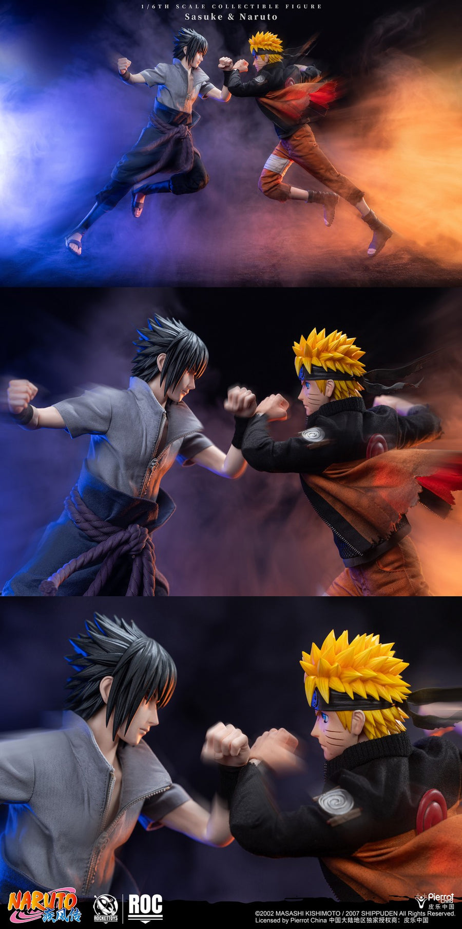 ROCKET TOYS Naruto Uzumaki Battle-Damaged Ver 1/6 Scale Action Figure