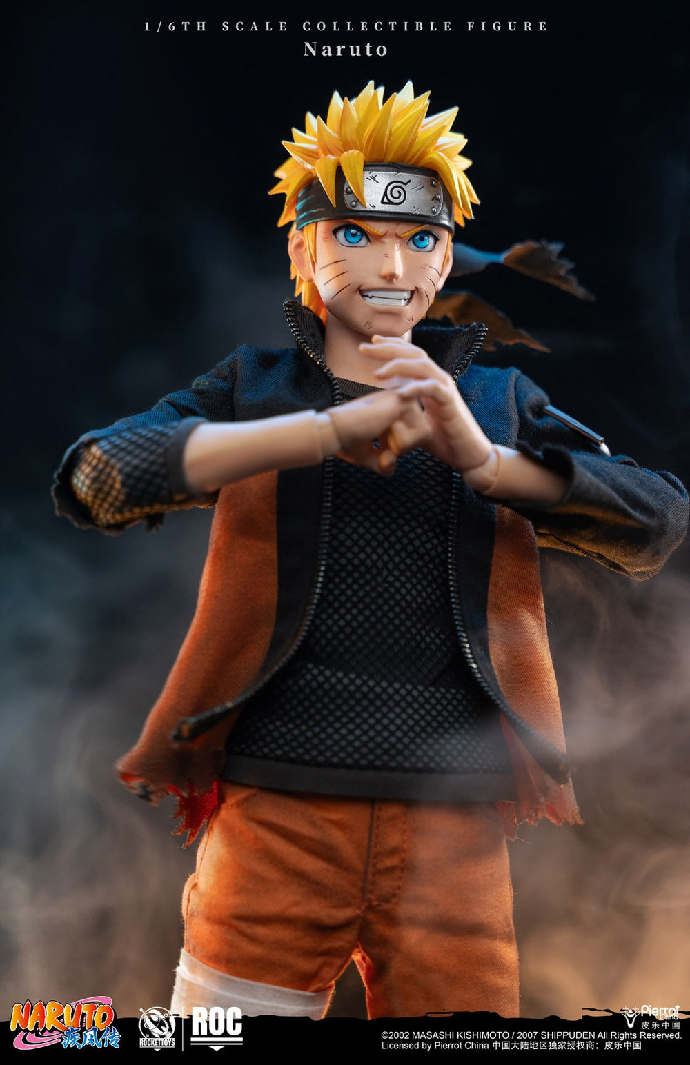 ROCKET TOYS Naruto Uzumaki Battle-Damaged Ver 1/6 Scale Action Figure
