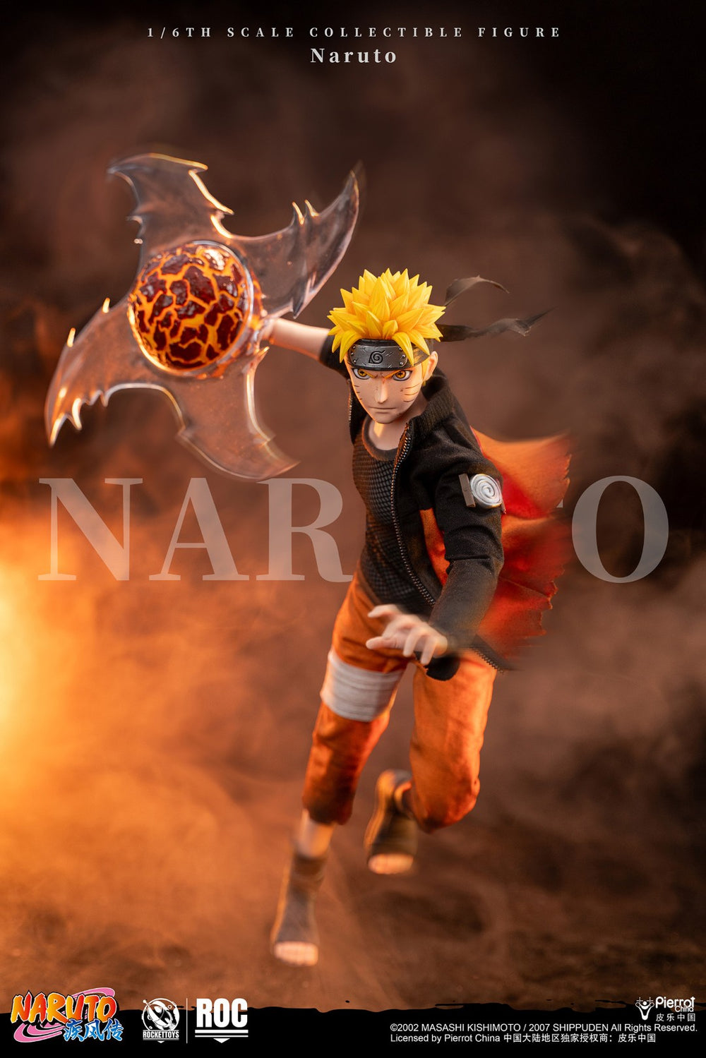 ROCKET TOYS Naruto Uzumaki Battle-Damaged Ver 1/6 Scale Action Figure