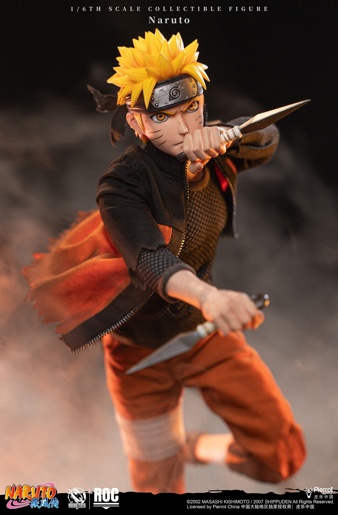 [PREORDER] ROCKET TOYS Naruto Uzumaki Battle-Damagred Ver 1/6 Scale Action Figure