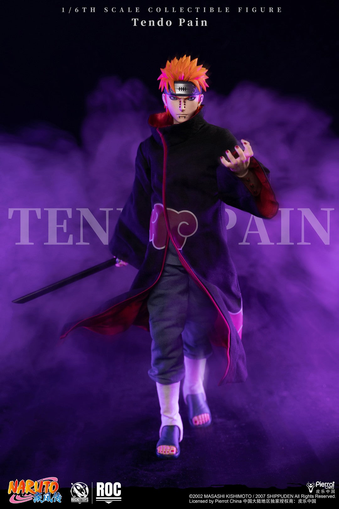 Deva Path Full Body ROCKET TOYS Tendou Pain (Deva Path) 1/6 Scale Action Figure