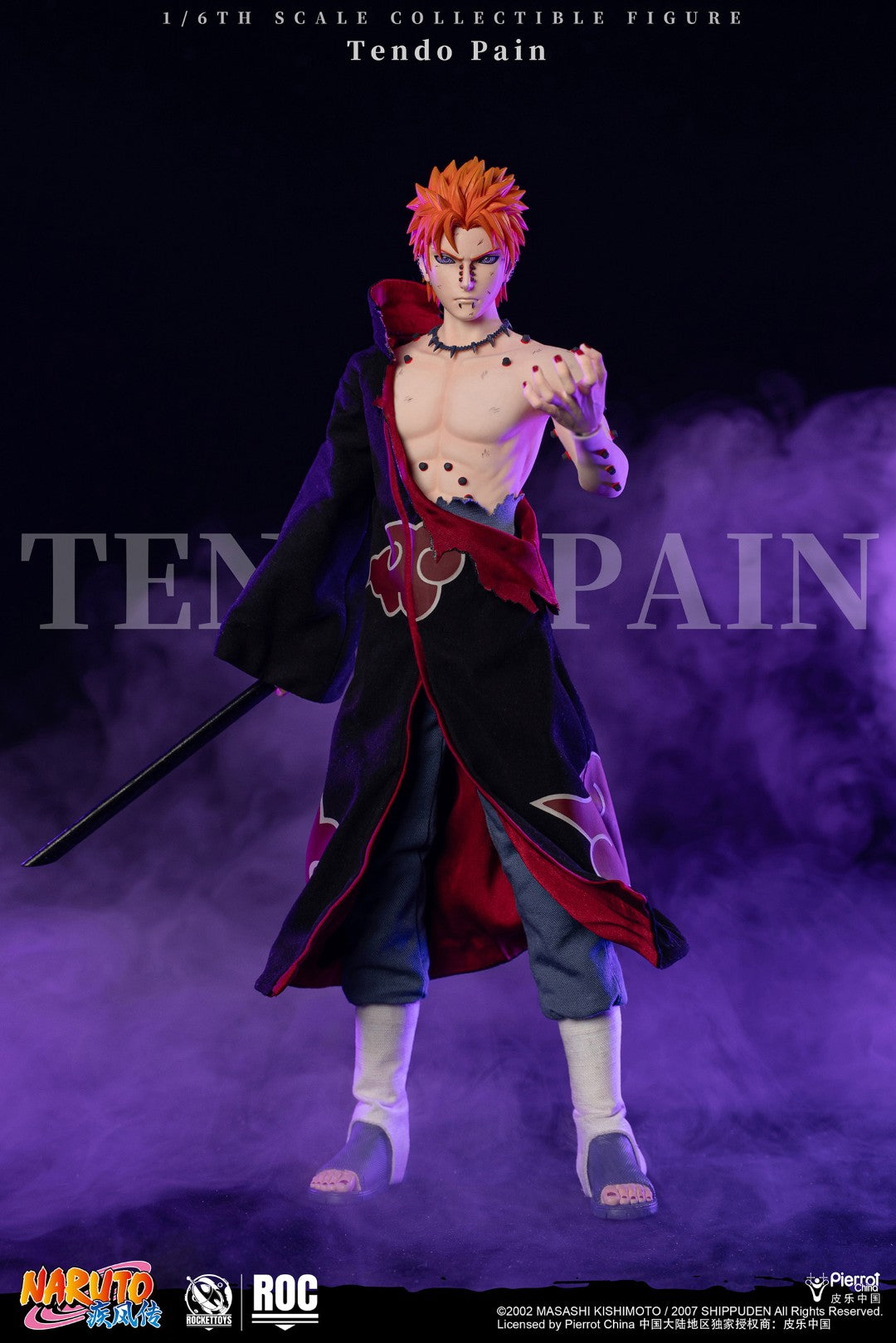 [PREORDER] ROCKET TOYS Tendou Pain (Deva Path) Battle-Damaged Ver 1/6 Scale Action Figure