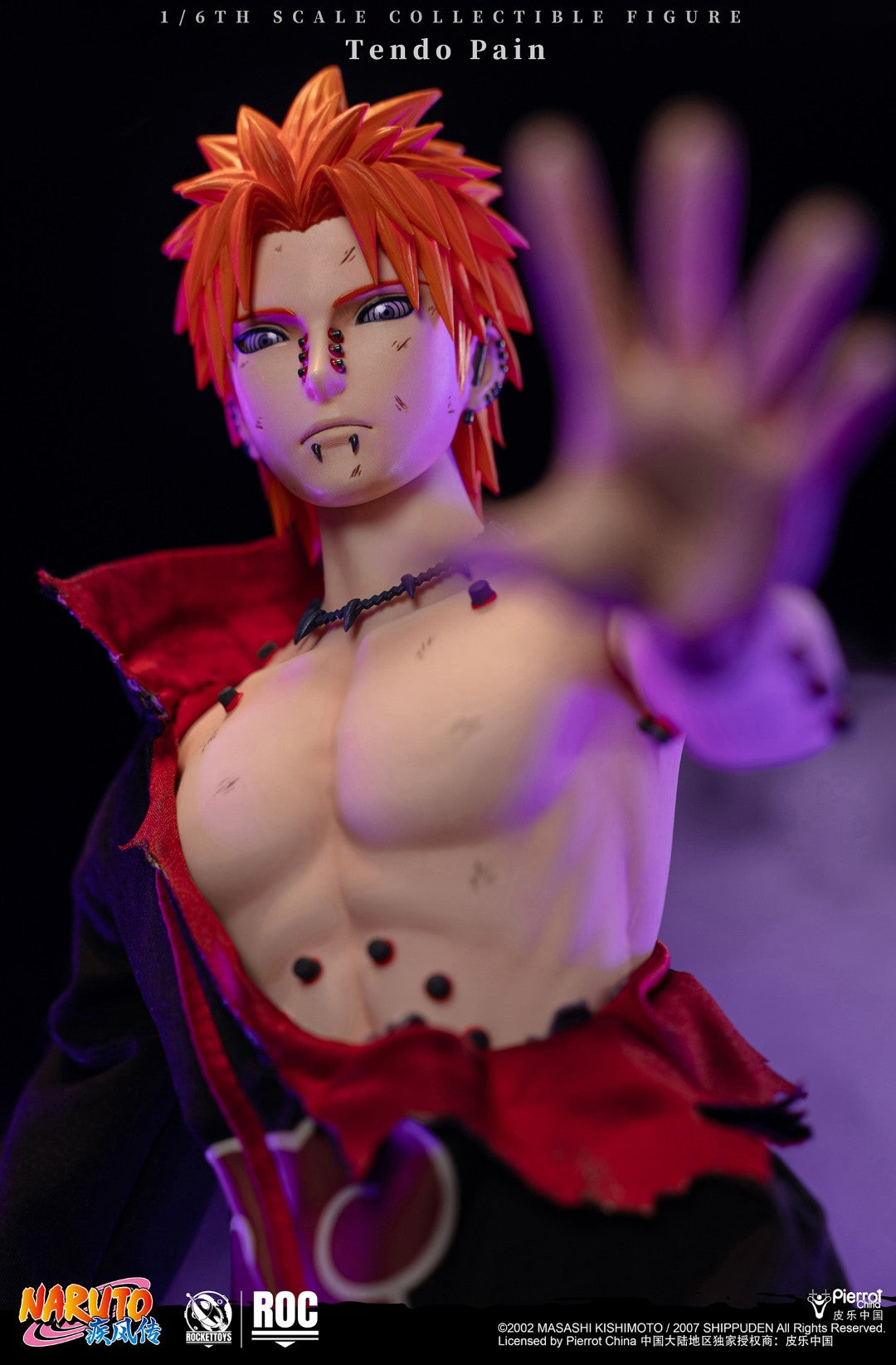 Deva Path Full Body ROCKET TOYS Tendou Pain (Deva Path) Battle-Damaged Ver 1/6 Scale Action ...