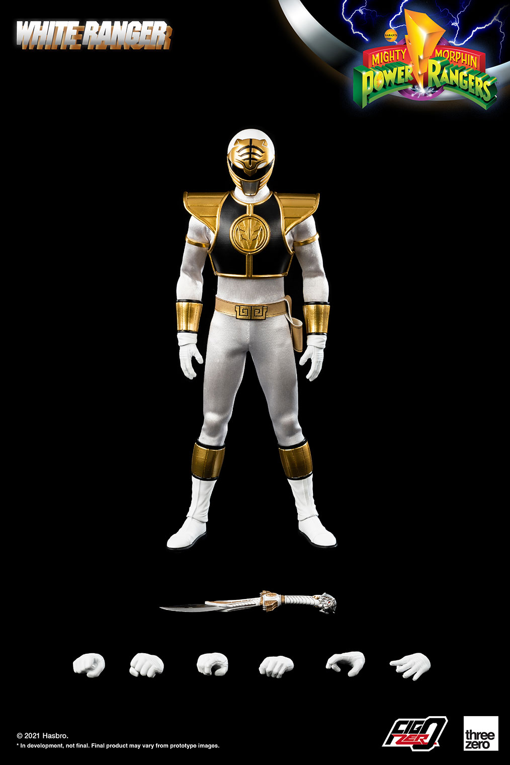 FigZero Power Rangers White Ranger 1/6 Figure (Reissue)