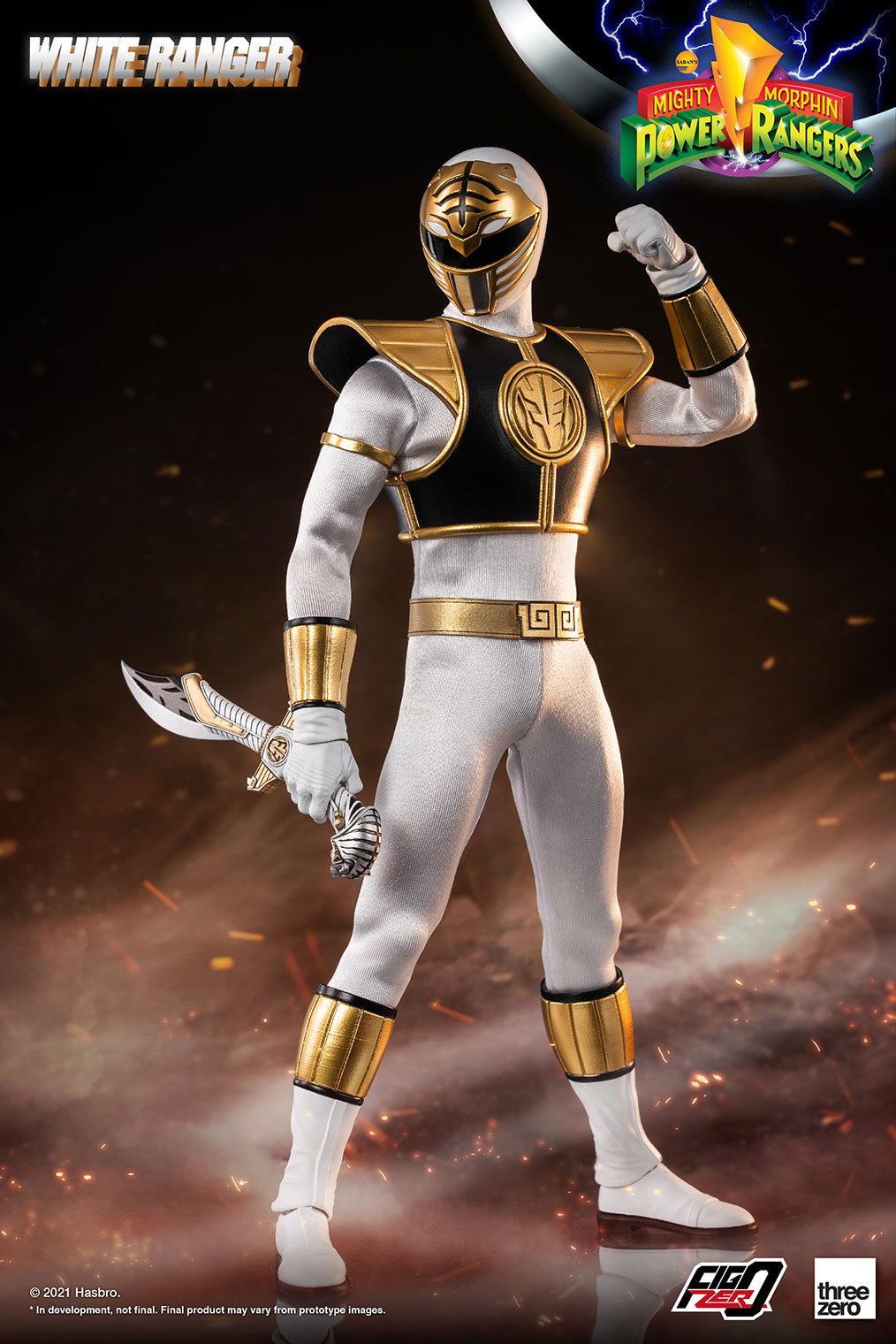 ThreeZero White Ranger 1/6 Scale Figure